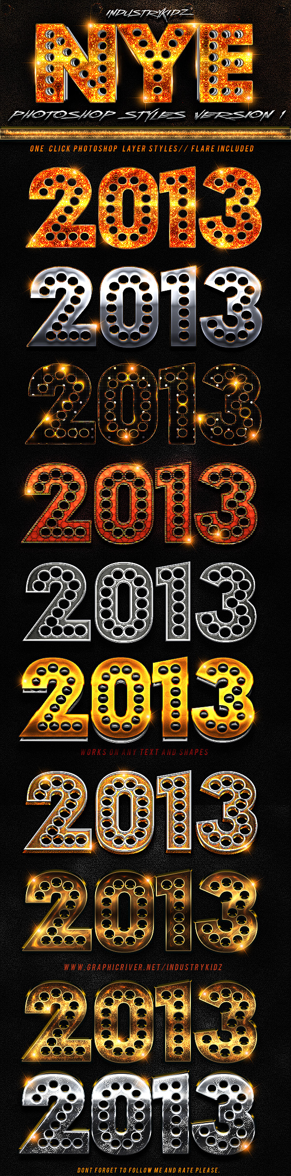 New Year Photoshop Styles