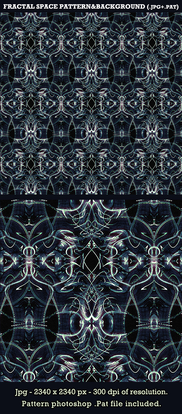 Fractal Space Background&Pattern - Abstract Textures / Fills / Patterns