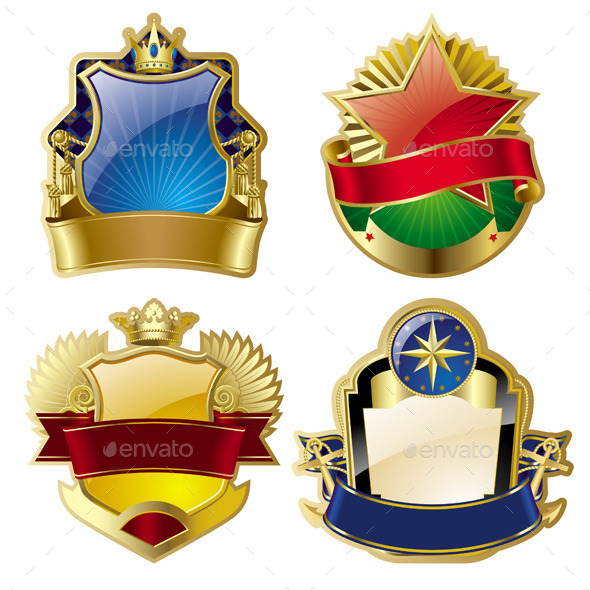 GraphicRiver Gold-Framed Labels 8794691 GraphicRiver Gold-Framed Labels 8794691
