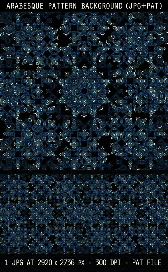 Arabesque Pattern Background - Artistic Textures / Fills / Patterns