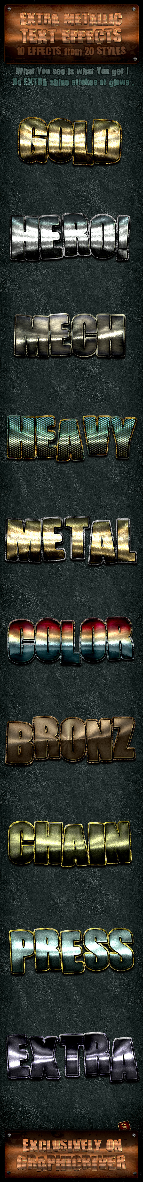 Metallic Text Effects Metallic Text Effects