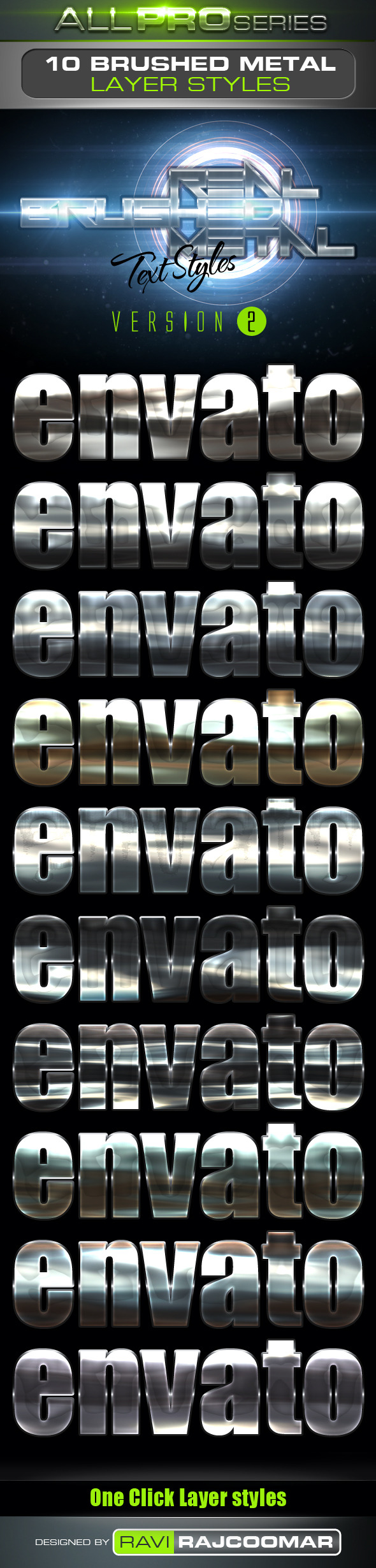 Real Brushed Metal Text Styles Vol.2 Real Brushed Metal Text Styles Vol.2
