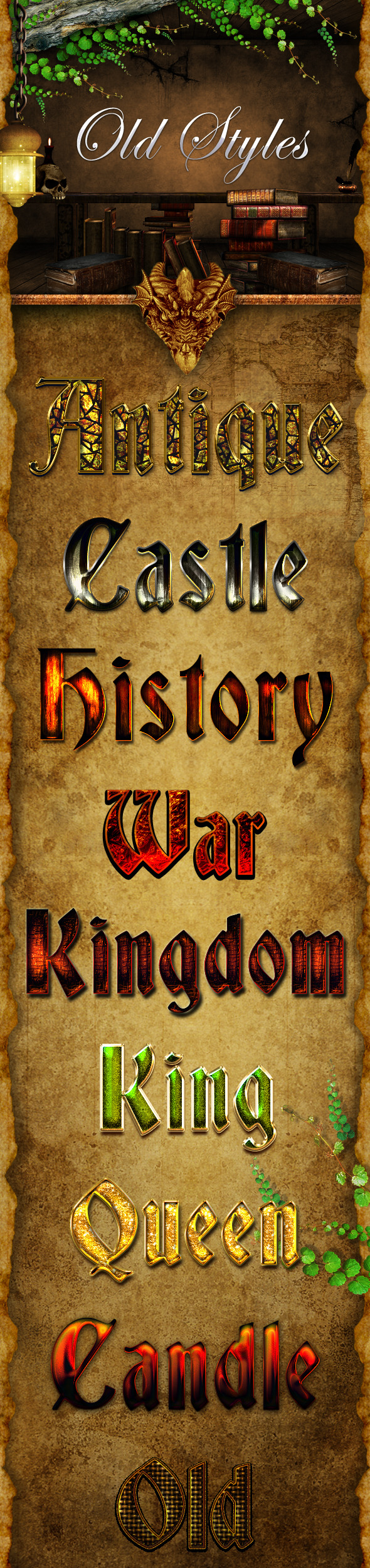 Old Styles - Text Effects Styles