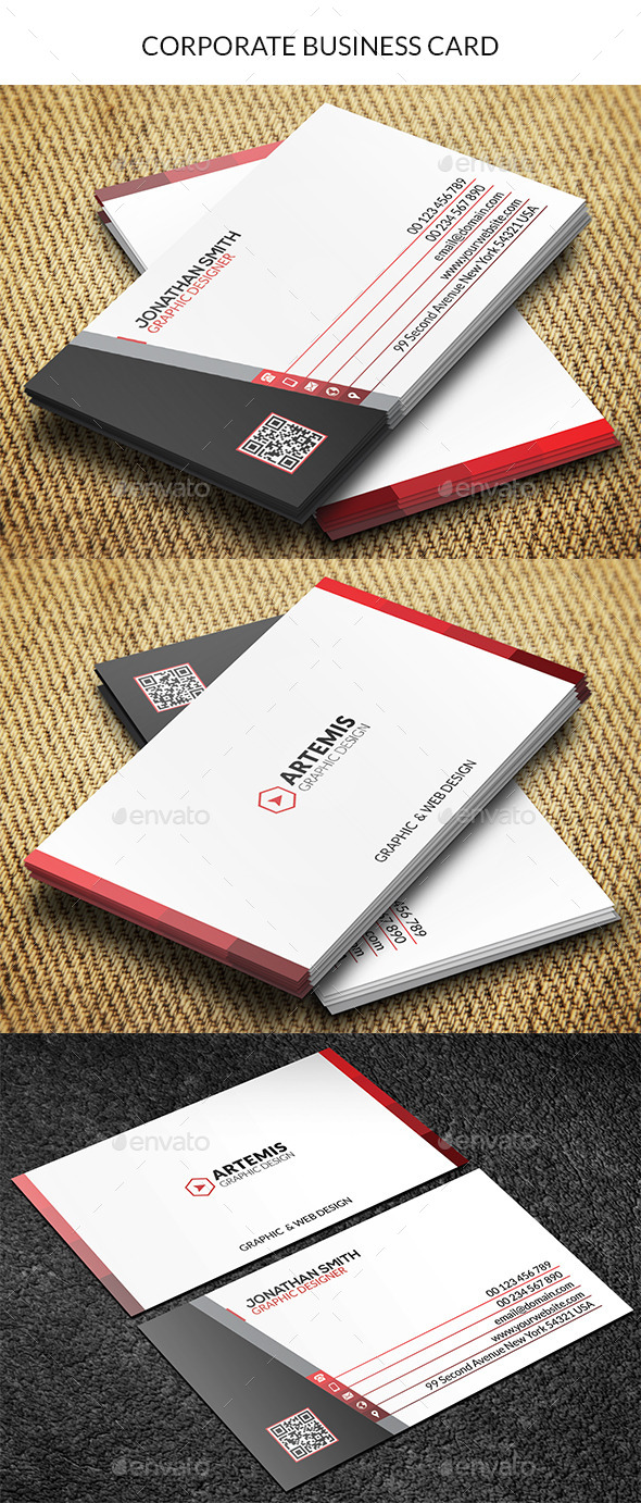 GraphicRiver Corporate Business Card 8795238 GraphicRiver Corporate Business Card 8795238