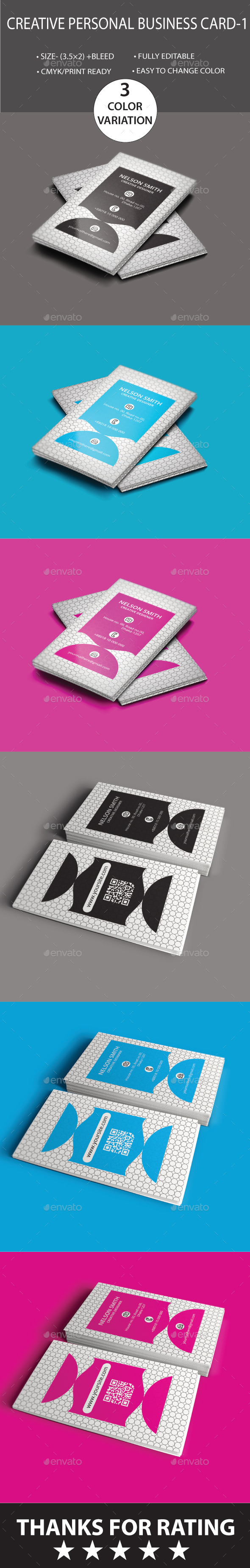 GraphicRiver Personal Creative Business Card- 1 8795315 GraphicRiver Personal Creative Business Card- 1 8795315