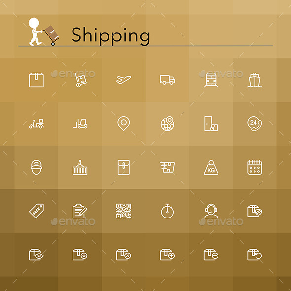 GraphicRiver Shipping Icons 8795362 GraphicRiver Shipping Icons 8795362