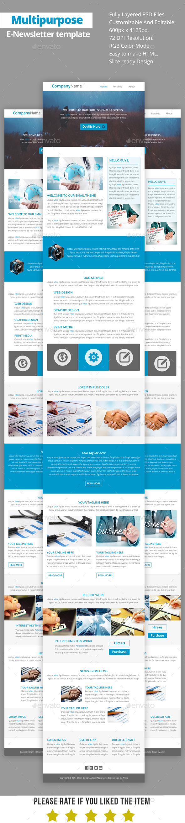 GraphicRiver Multipurpose E-Newsletter Template V16 8795653 GraphicRiver Multipurpose E-Newsletter Template V16 8795653