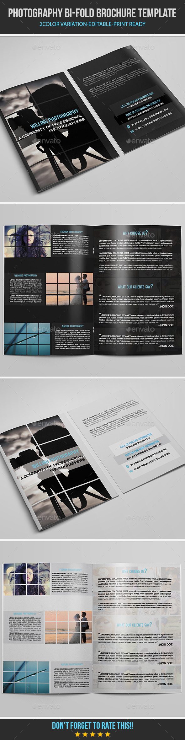 GraphicRiver Photography Bifold brochure template 8795675 GraphicRiver Photography Bifold brochure template 8795675