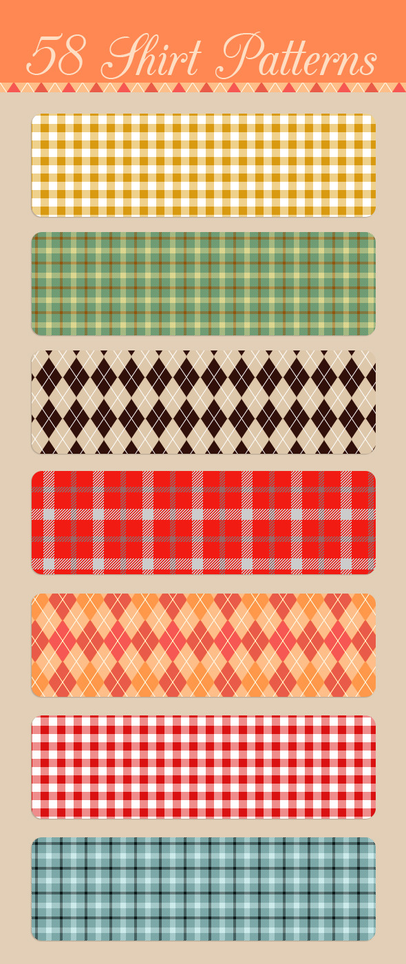Seamless Shirt Patterns Seamless Shirt Patterns