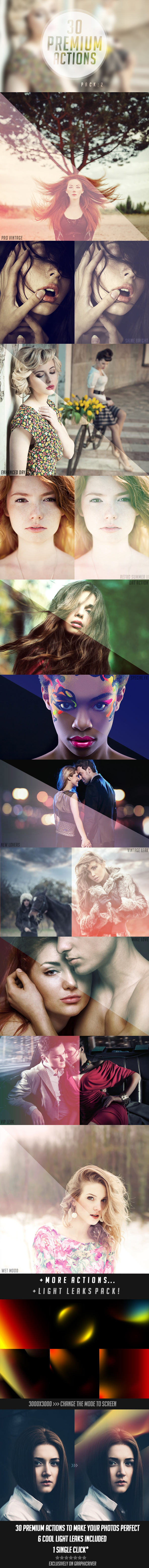 30 Premium Photoshop Actions 2 - Photo Effects Actions