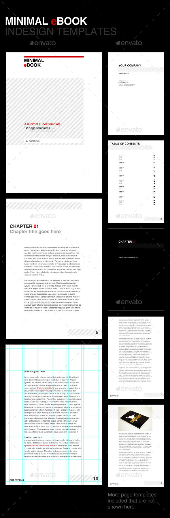 Minimal eBook Template - Miscellaneous Print Templates