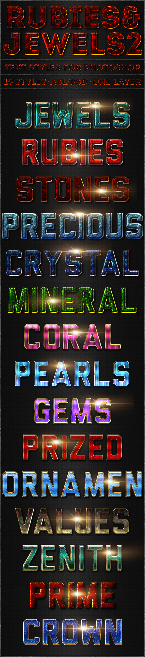 Rubies & Jewels 2 Text Styles Rubies & Jewels 2 Text Styles