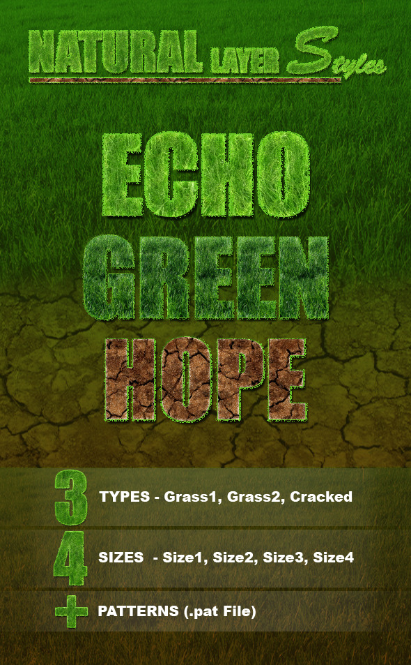 Natural Layer Styles - Text Effects Styles