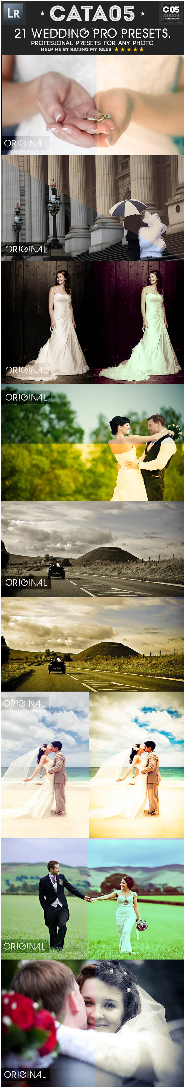 21 Wedding Pro Presets - Lightroom Presets Add-ons