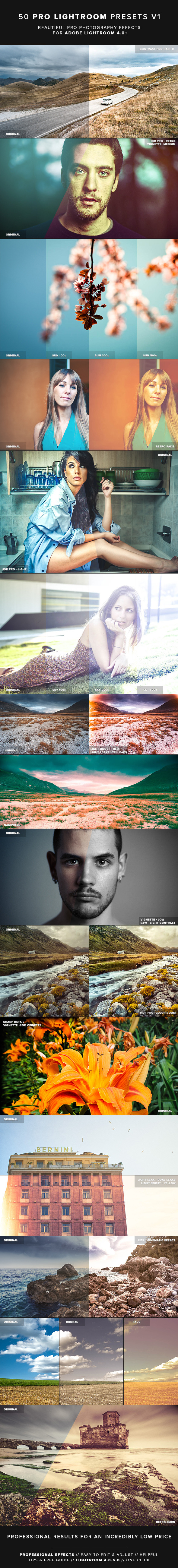 50 Pro Lightroom Presets V1 50 Pro Lightroom Presets V1