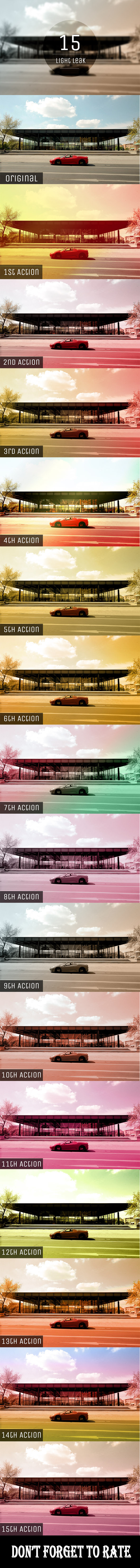 Light Leak Photoshop Action Light Leak Photoshop Action