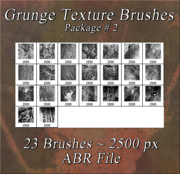 Grunge Texture Brushes Pkg #2 Grunge Texture Brushes Pkg #2