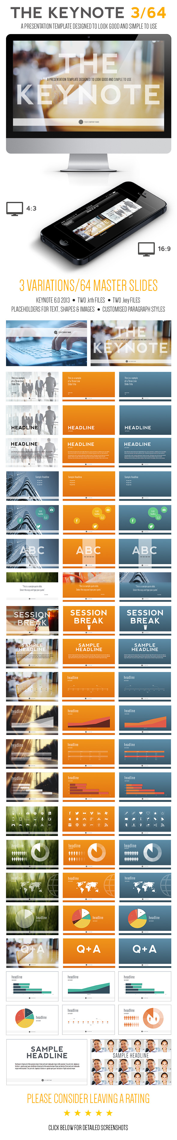 The Keynote 3 64 Presentation Template The Keynote 3 64 Presentation Template