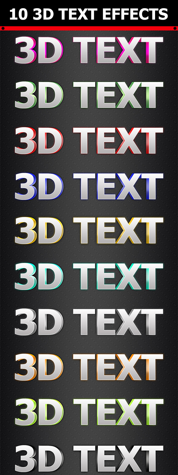 3D Text Effects 3D Text Effects
