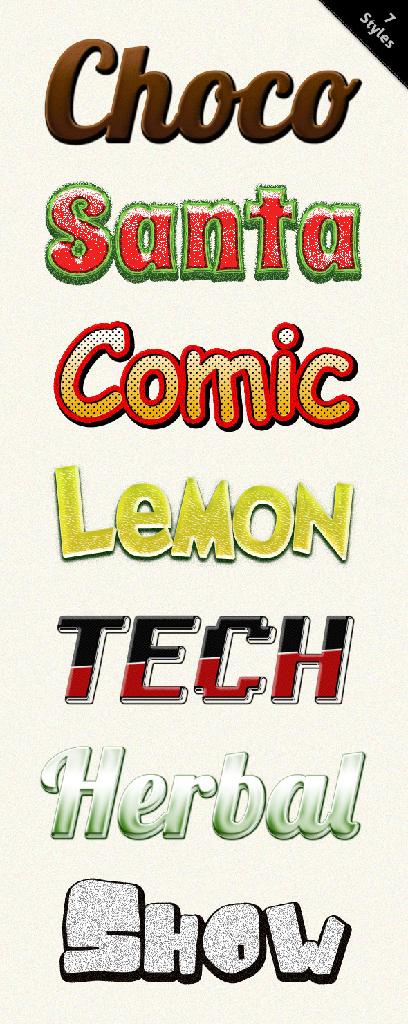 Photoshop Text Styles Advertisement Vol.05 Photoshop Text Styles Advertisement Vol.05