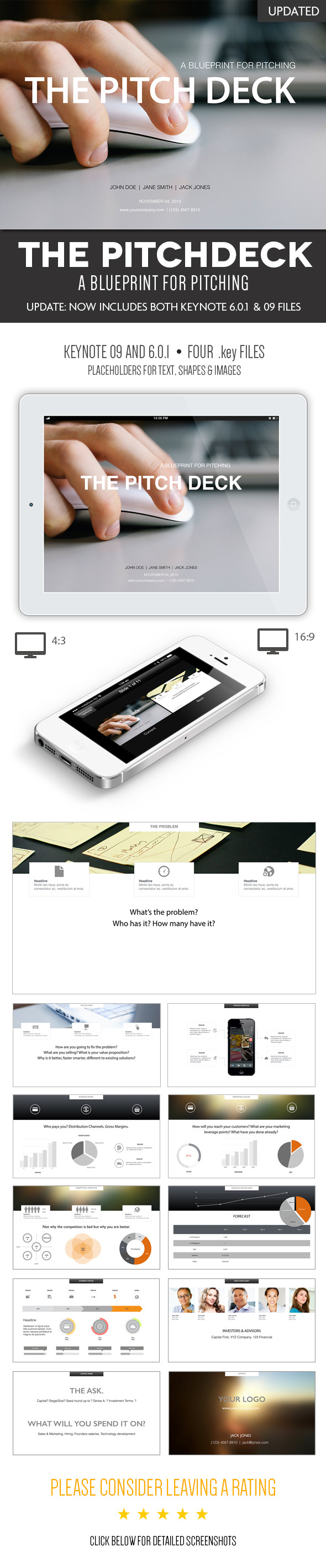 The Pitch Deck A Keynote Template The Pitch Deck A Keynote Template