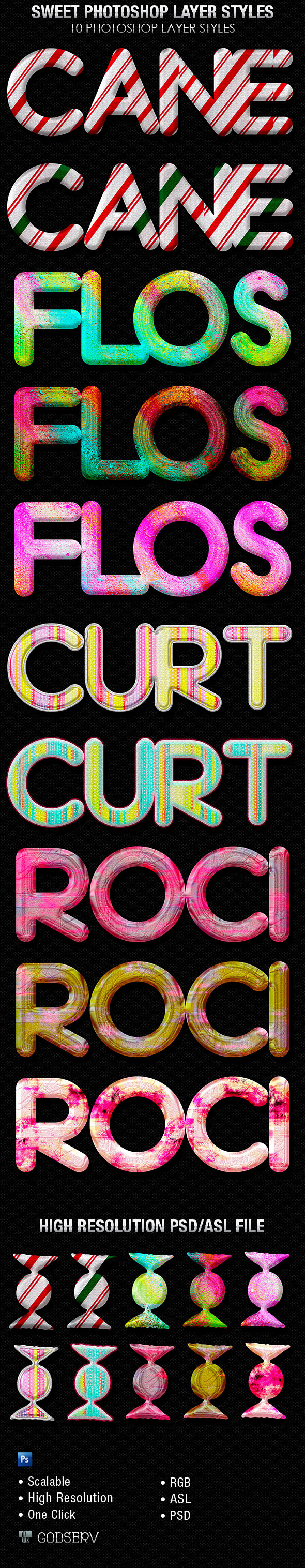 Sweet Photoshop Layer Styles Sweet Photoshop Layer Styles