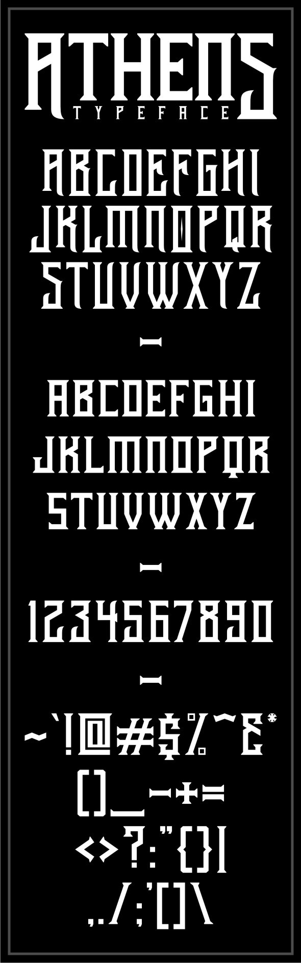 Athens Typeface Athens Typeface
