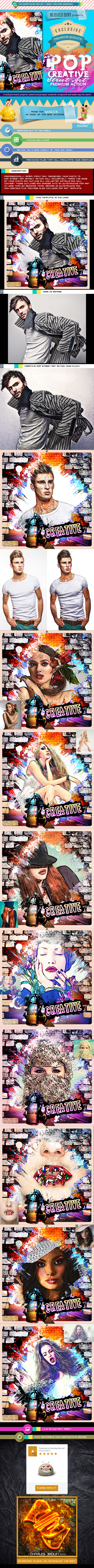 Creative Pop Street Art - Photo Effects Actions