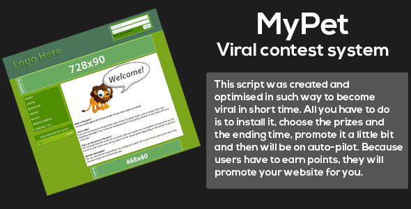 CodeCanyon MyPet Viral contest system 8770726 CodeCanyon MyPet Viral contest system 8770726