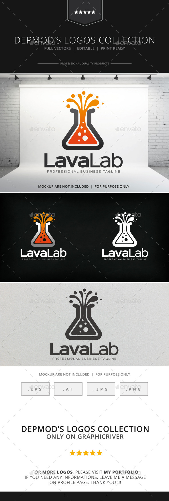 GraphicRiver Lava Lab Logo 8800879 GraphicRiver Lava Lab Logo 8800879