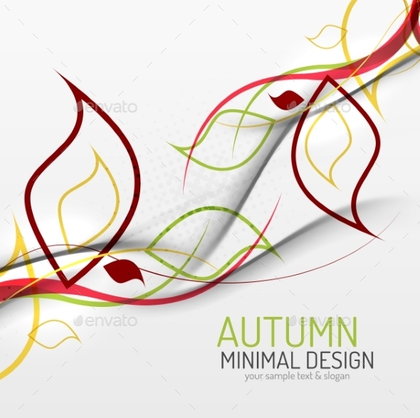 GraphicRiver Autumn Floral Minimal Background 8801642 GraphicRiver Autumn Floral Minimal Background 8801642