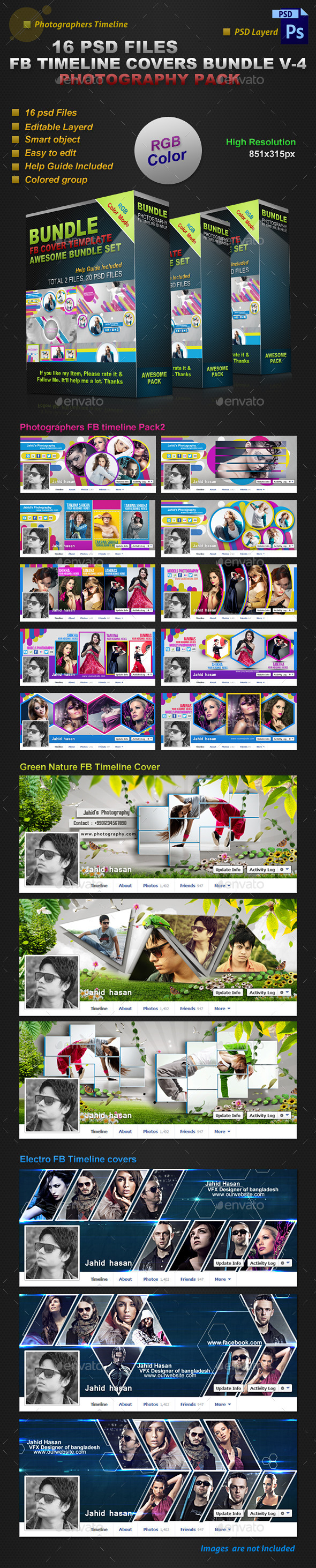 GraphicRiver Facebook Timeline Covers Bundle V-4 8808137 GraphicRiver Facebook Timeline Covers Bundle V-4 8808137