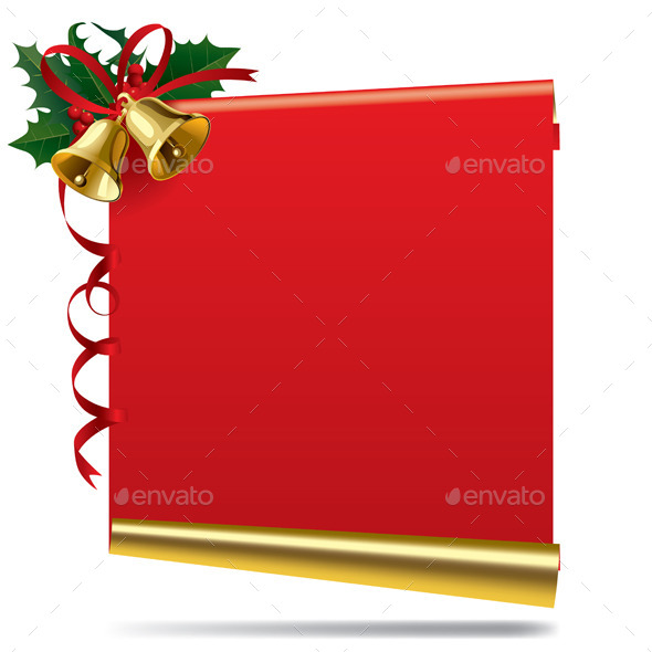 GraphicRiver Christmas and New Year Banner with a Bell 8808183 GraphicRiver Christmas and New Year Banner with a Bell 8808183