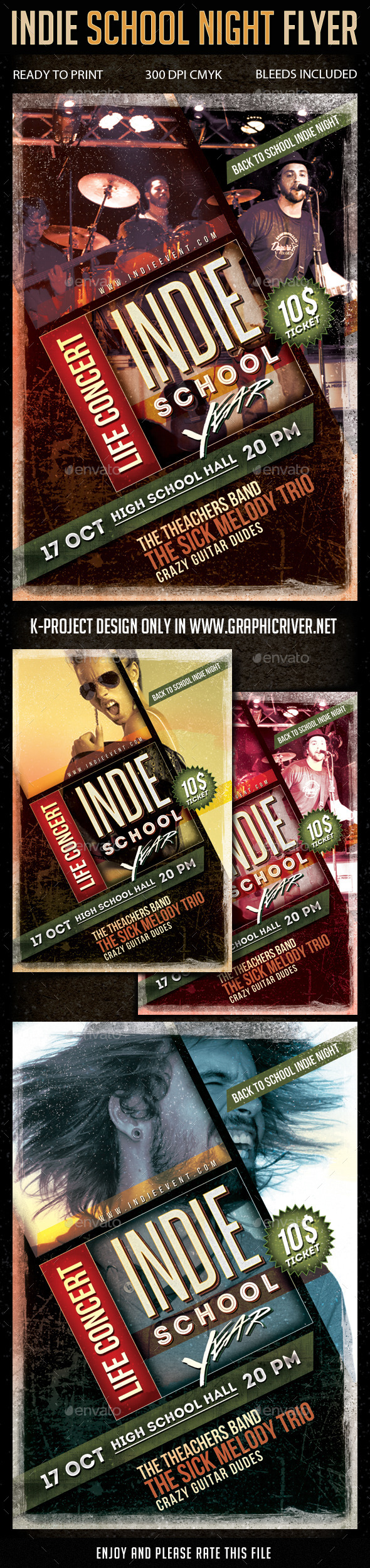 GraphicRiver Indie School Night Flyer 8809855 GraphicRiver Indie School Night Flyer 8809855