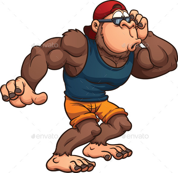 GraphicRiver Surprised Gorilla 8811088 GraphicRiver Surprised Gorilla 8811088