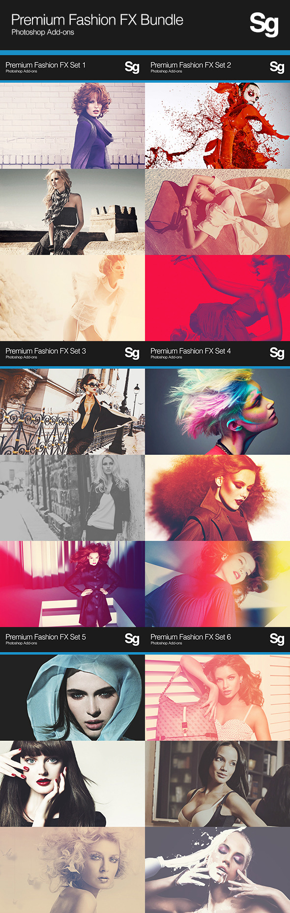 Premium Fashion FX Bundle - Photo Effects Actions