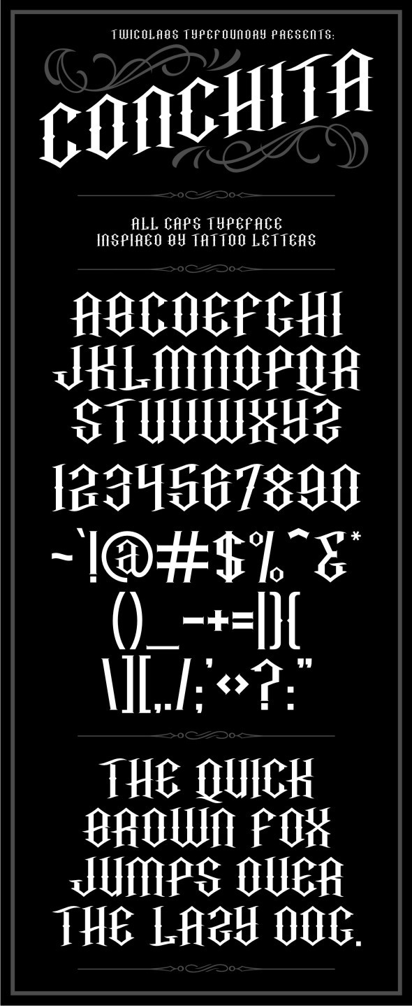 Conchita Typeface Conchita Typeface