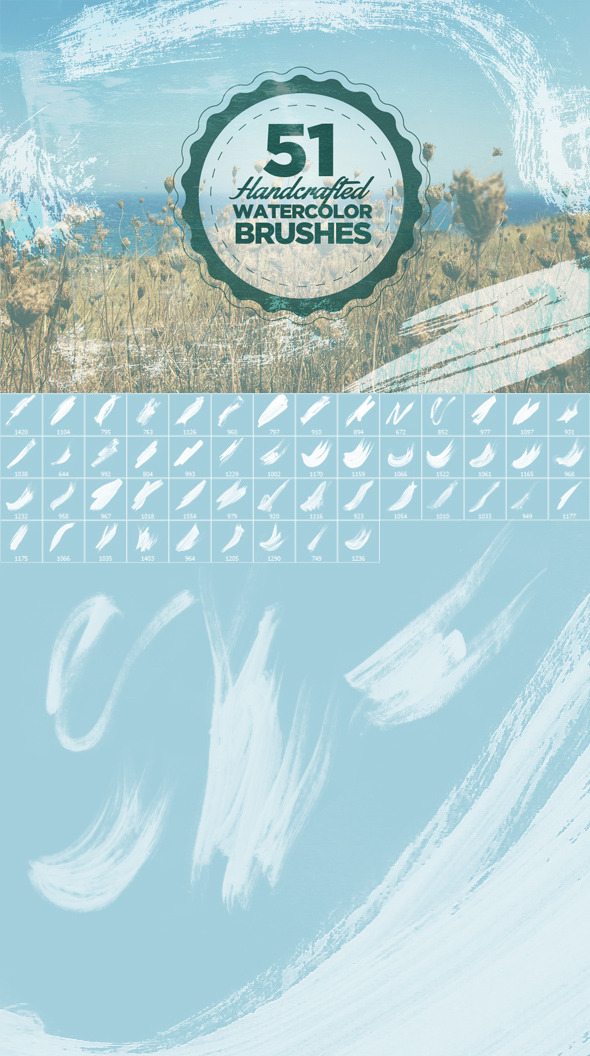 51 Handcrafted Watercolor Brushes 51 Handcrafted Watercolor Brushes