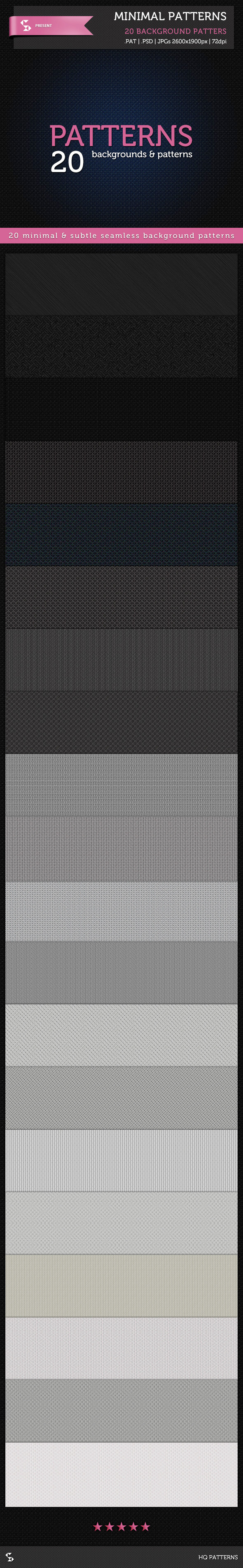 20 Minimal Patterns Subtle Background Patterns 20 Minimal Patterns Subtle Background Patterns