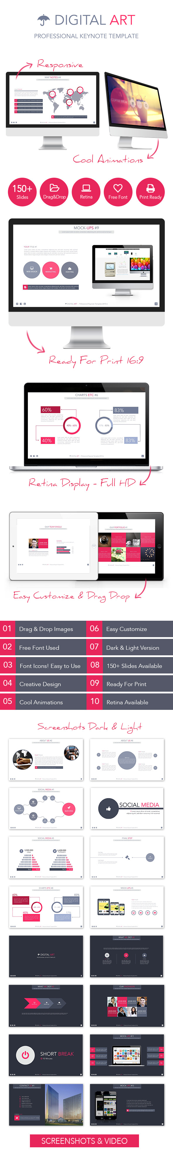 Digital Art Creative Keynote Template Digital Art Creative Keynote Template