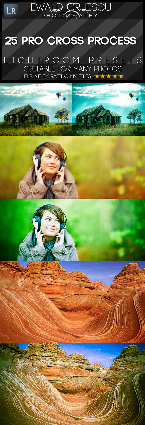 25 PRO Cross Process Lightroom Presets 25 PRO Cross Process Lightroom Presets
