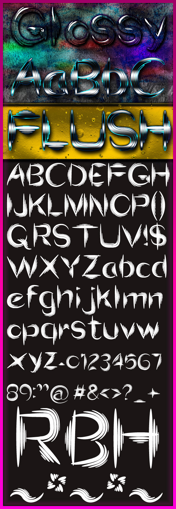 Flush font Flush font