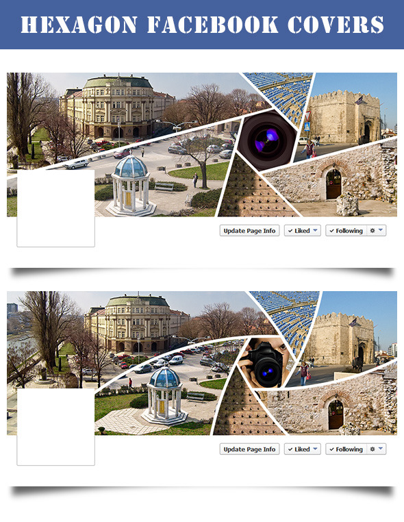 Hexagon Facebook Cover Actions Hexagon Facebook Cover Actions
