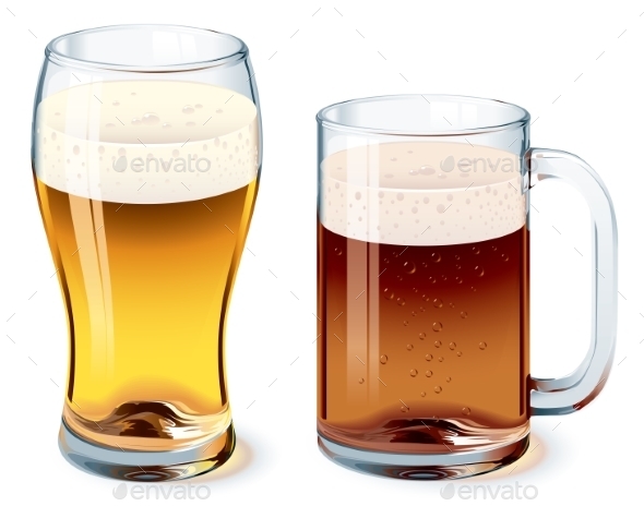 GraphicRiver Beer Glasses 8811574 GraphicRiver Beer Glasses 8811574