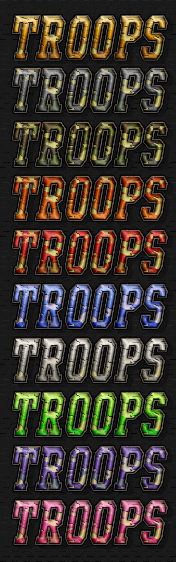 Troops Style - Styles Photoshop