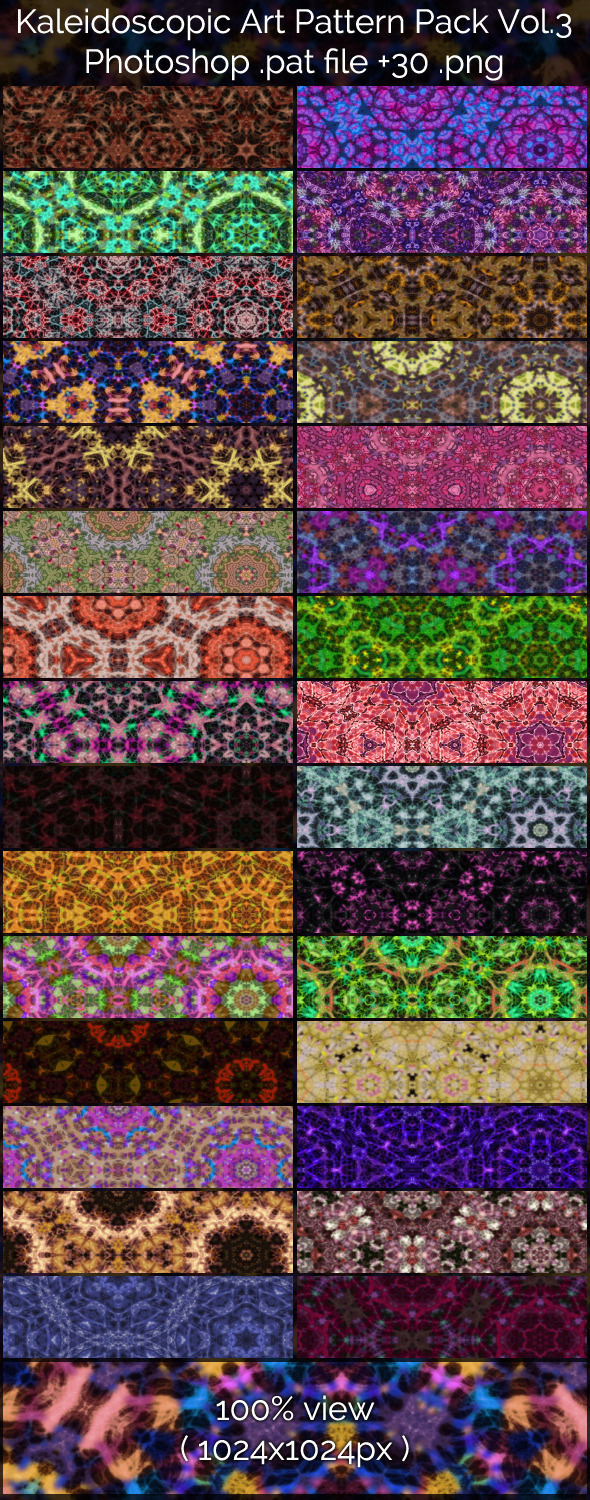 Kaleidoscopic Art Patterns 3 Kaleidoscopic Art Patterns 3