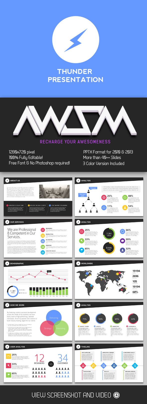 Thunder PowerPoint Presentation Thunder PowerPoint Presentation