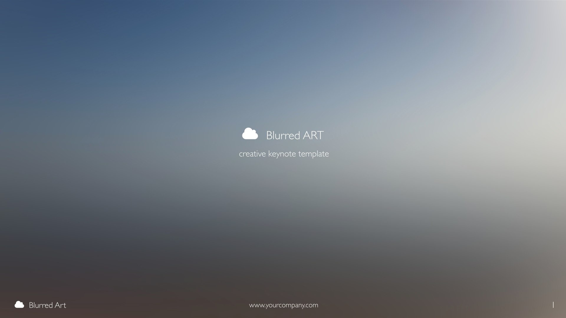 Blurred Art Creative Keynote Template by VigitalArt GraphicRiver