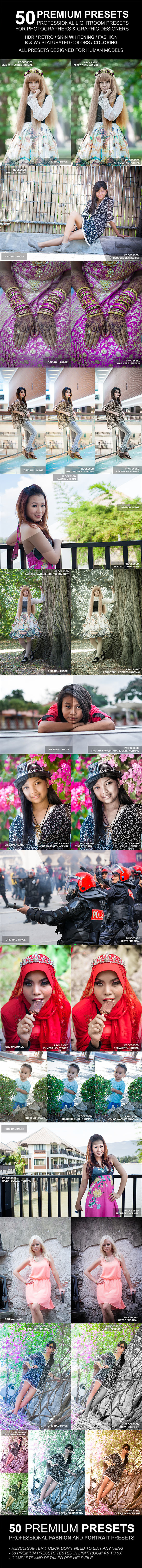 50 Premium Lightroom Presets 50 Premium Lightroom Presets