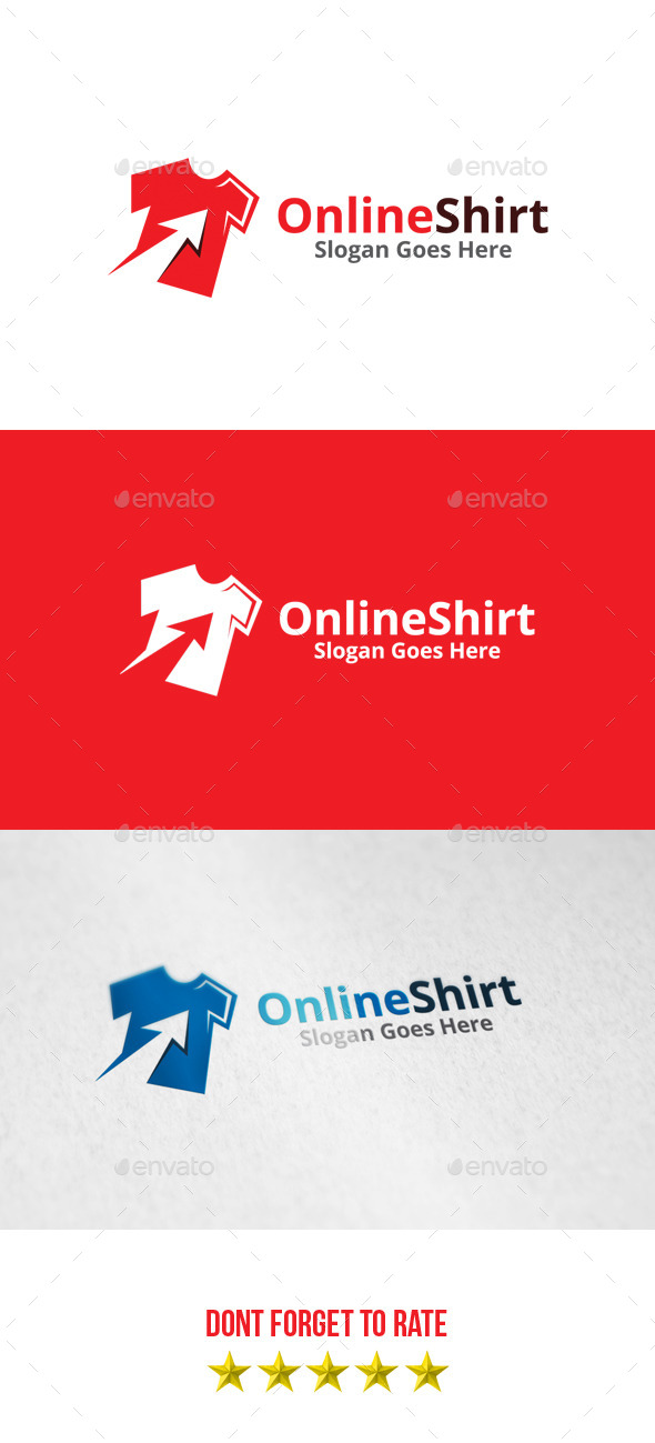 GraphicRiver Online Shirt Logo 8812353 GraphicRiver Online Shirt Logo 8812353